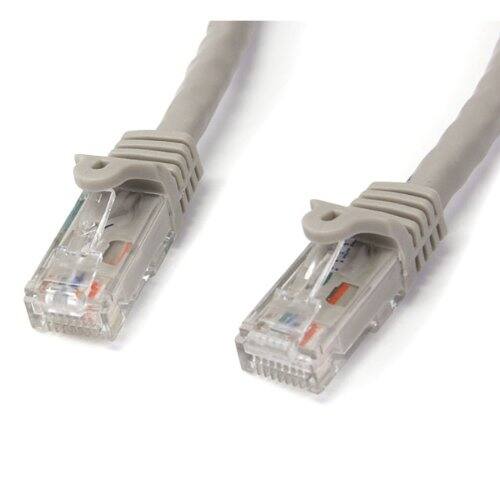 Front. Startech - 25 ft Category 6 Network Cable - Patch Cable - Gray RJ-45 Male Network - RJ-45 Male Network.