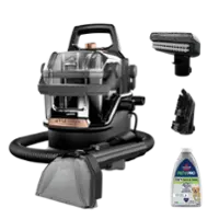 BISSELL - Little Green HydroSteam Pet Corded Portable Deep Cleaner - Titanium with Copper Harbor accents - Front_Zoom