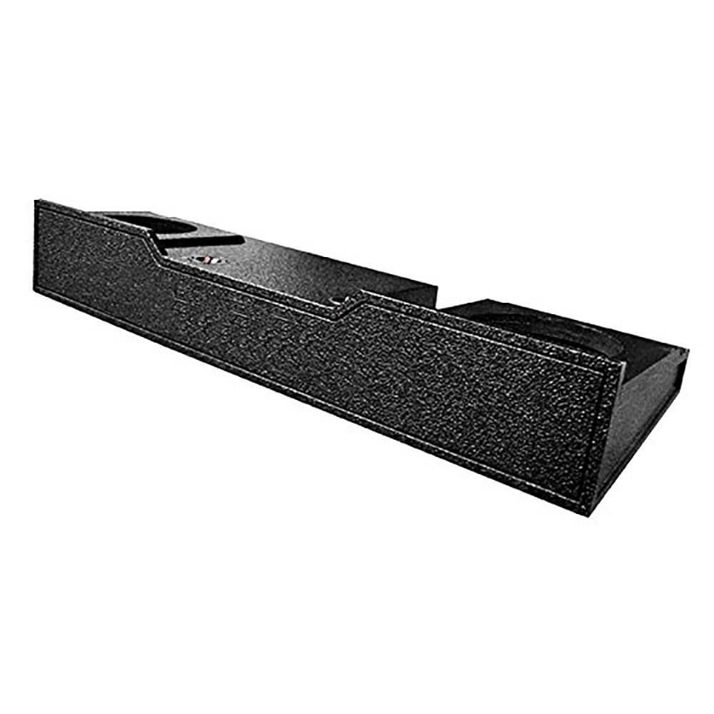 Alt View 10. QPower - QPower 2 Hole 12" Subwoofer Enclosure Box for 2004-2008 F-150 XCab/Super Crew - Black.