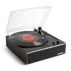 Front. Victrola - Eastwood Signature Hybrid Record Player - Espresso.