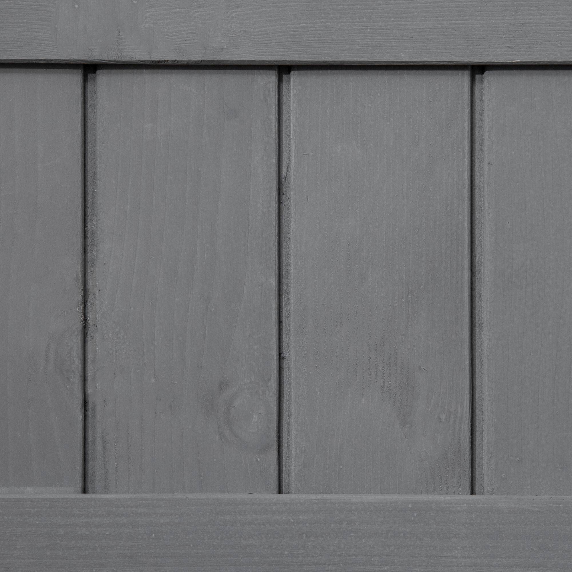 Alt View 8. Outsunny - 43x18x30in Raised Garden Bed with 8 Pockets and Shelf, Wooden Elevated Planter Box with Legs to Grow Herbs - Dark Grey.