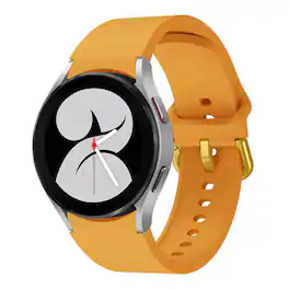 StrapsCo - Sports Strap Silicone Rubber Watch Band For Samsung Galaxy Watch 6 - Black