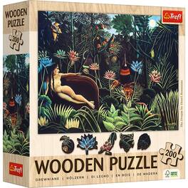 Trefl - Wood Craft 200 Piece Wooden Puzzle - The Dream - Henri Rousseau
