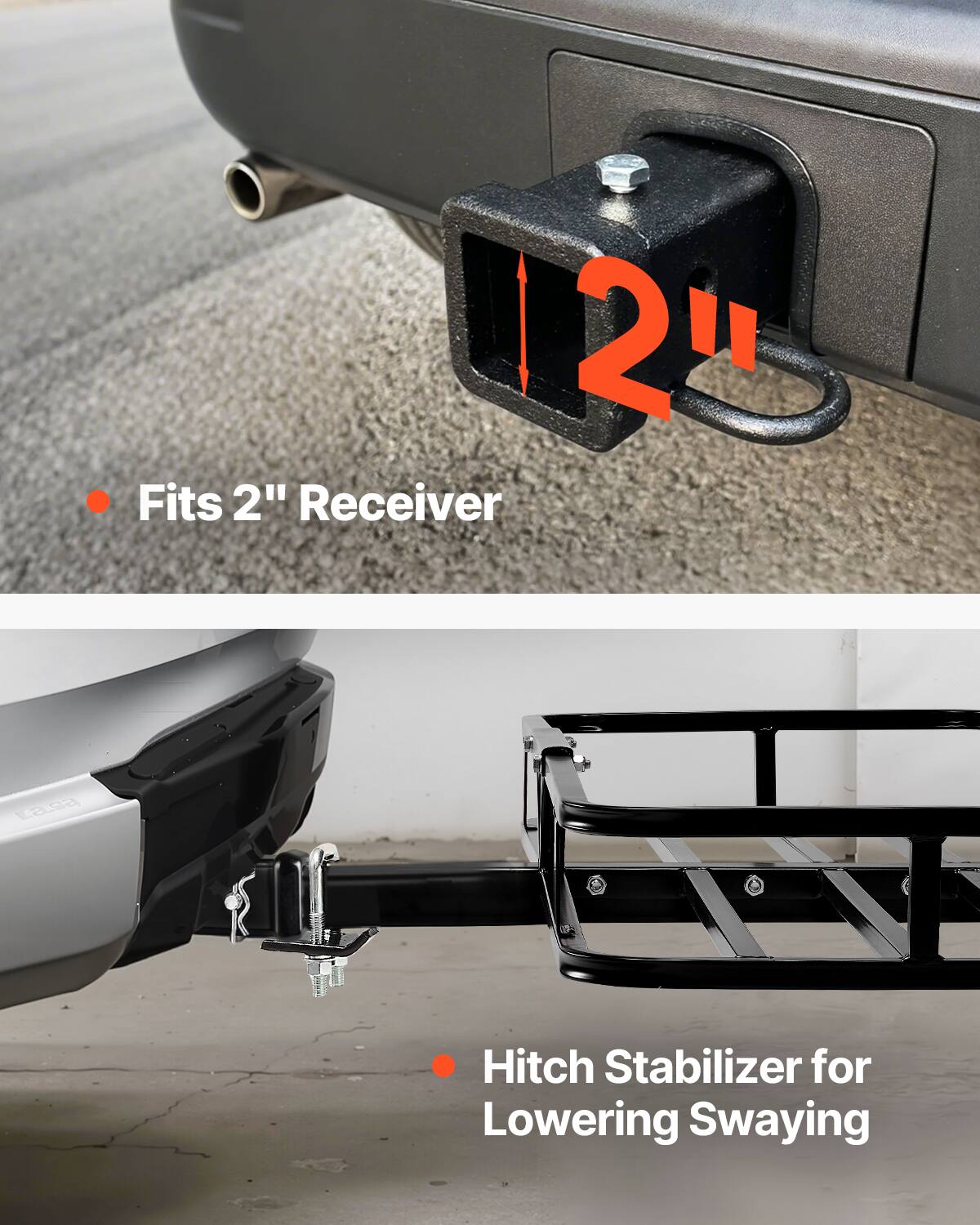 20, Fits 2" Receiver, Hitch Stabilizer for Lowering Swaying