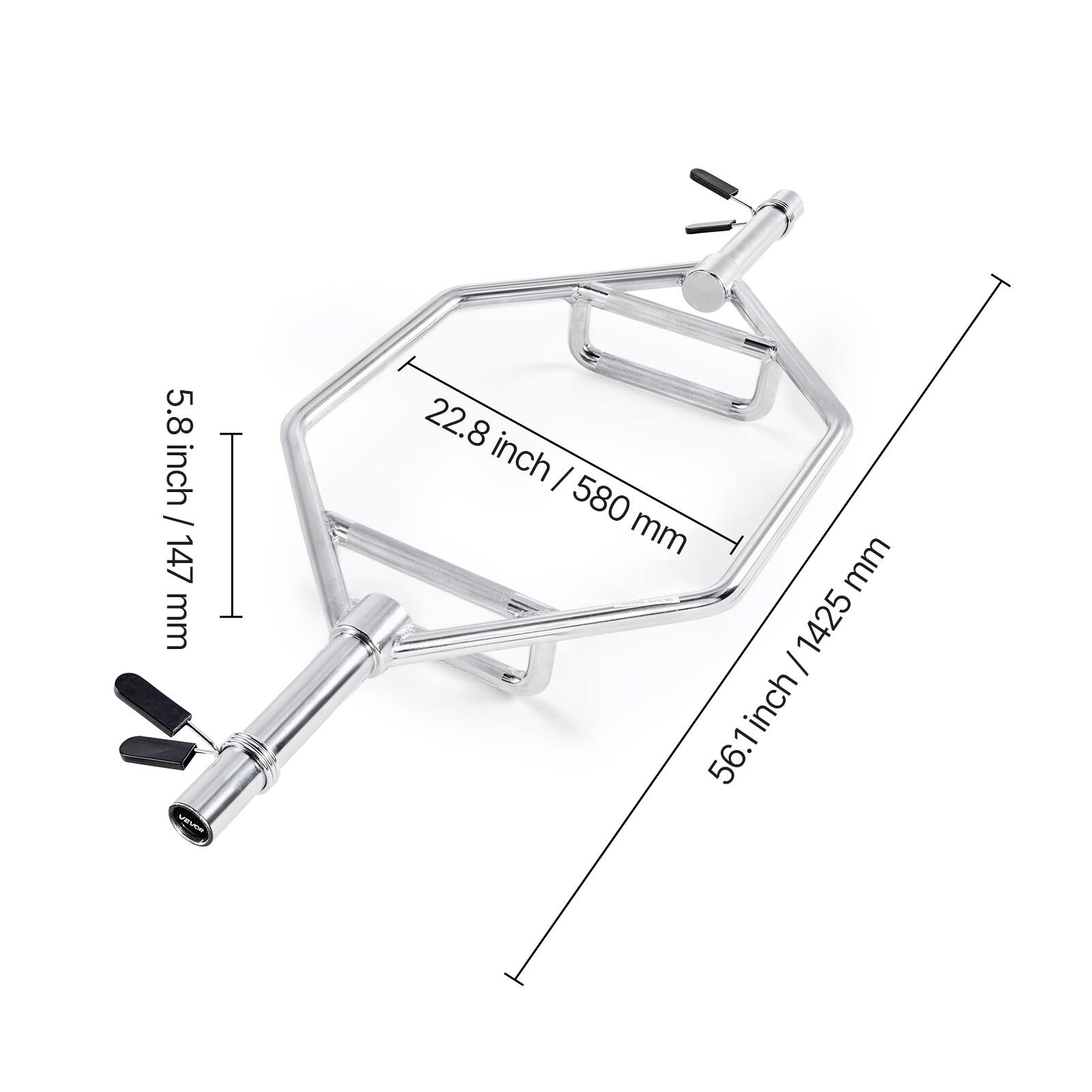 5.8 inch / 147 mm  
22.8 inch / 580 mm  
56.1 inch / 1425 mm