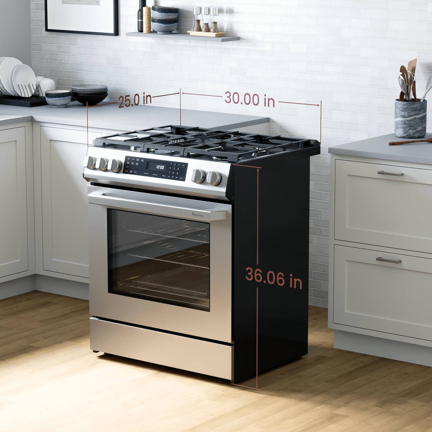 25.0 in 30.00 in 36.06 in