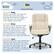 Alt View 21. Serta - Garret Bonded Leather Executive Office Chair with Premium Cushioning - Ivory White.