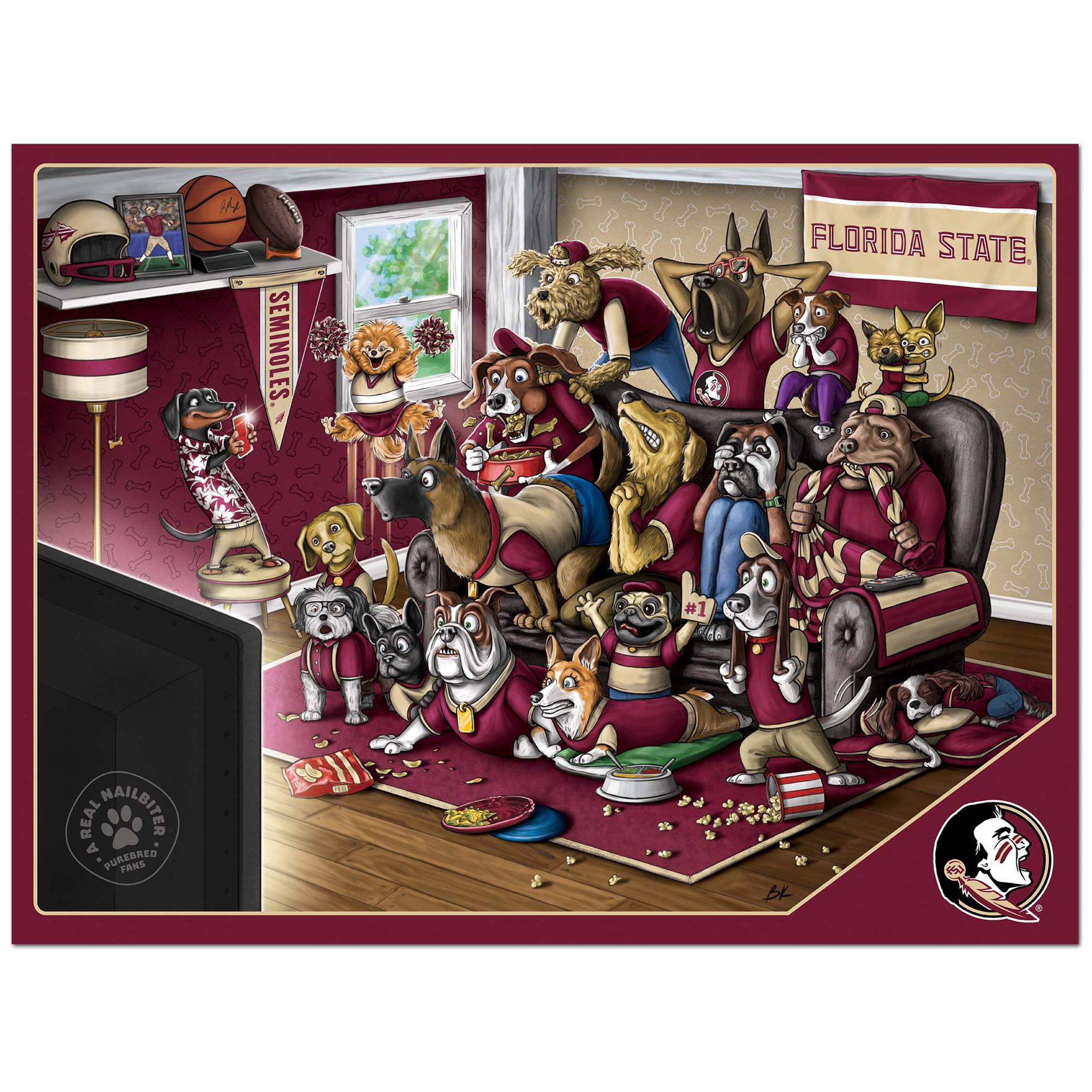 1H SEMINOLES | FLORIDA STATE  
#1 SA REAL NAILBITER A PUREBRED FANS