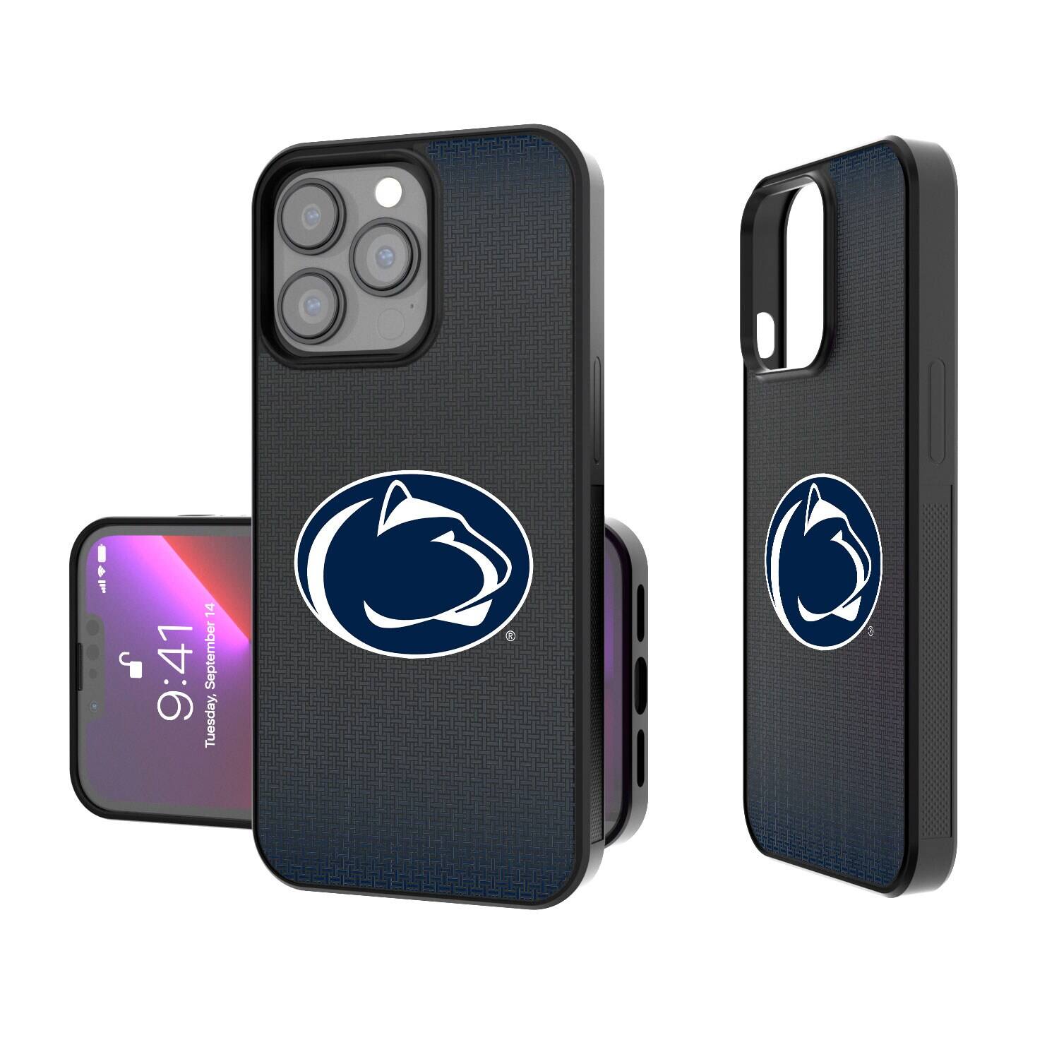Keyscaper - NCAA - Penn State Nittany Lions Linen Logo iPhone Bump Case - 16 Pro - Black price history on PriceWatchPro