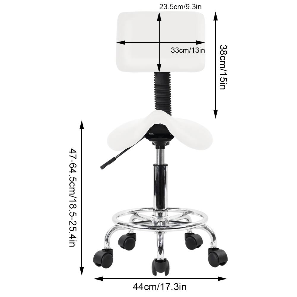 23.5cm/9.3in  
33cm/13in  
38cm/15in  
47-64.5cm/18.5-25.4in  
44cm/17.3in