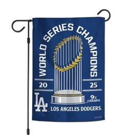 WinCraft - Los Angeles Dodgers 2025 World Series Champions 12" x 18" Double-Sided Garden Flag - Multicolor