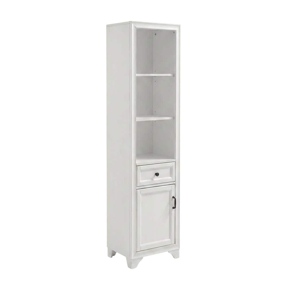 FurniFact - linen cabinet with anti-tip hardware and sturdy construction - White