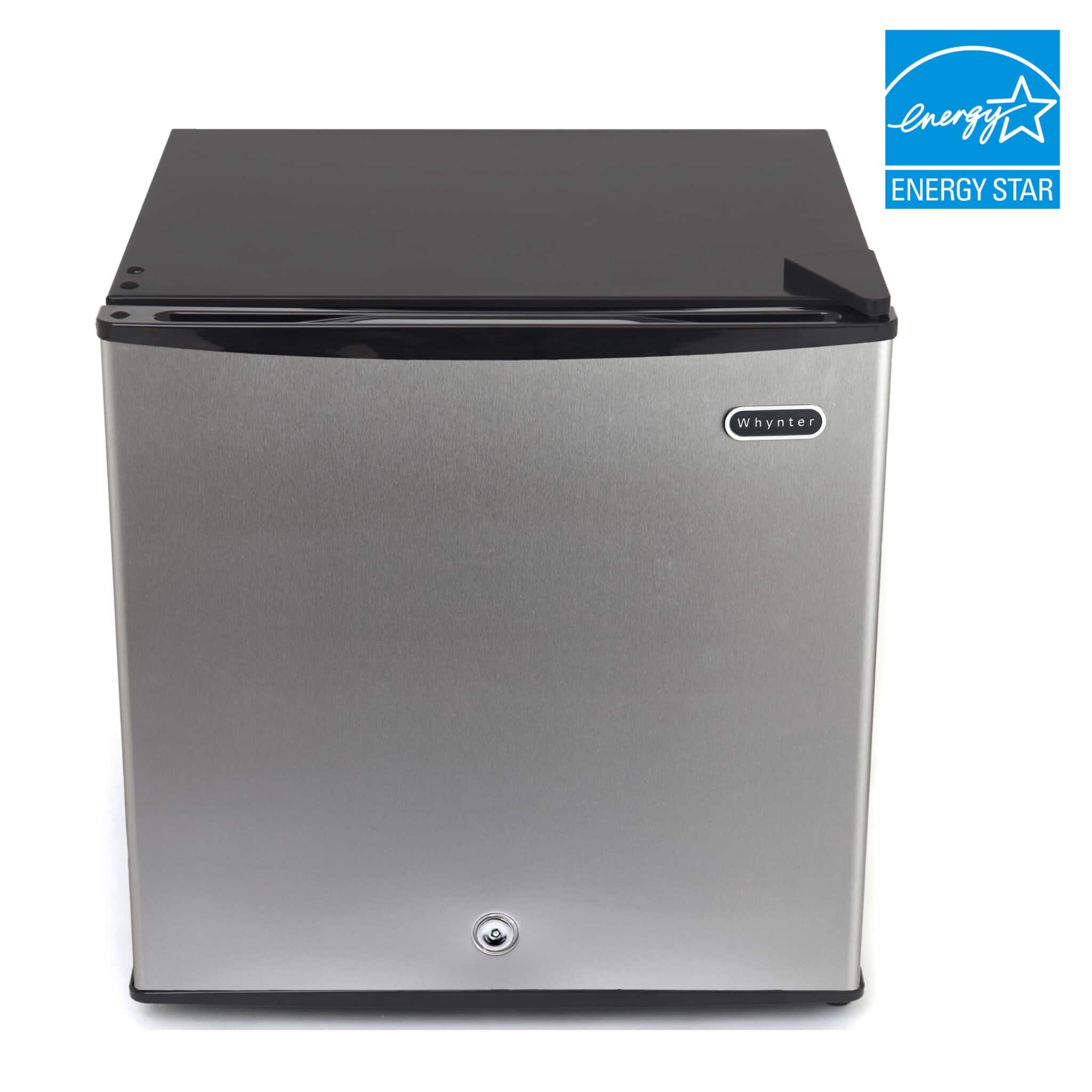 Whynter - 1.1 Cu. Ft. Energy Star Upright Freezer with Lock - Stainless Steel
