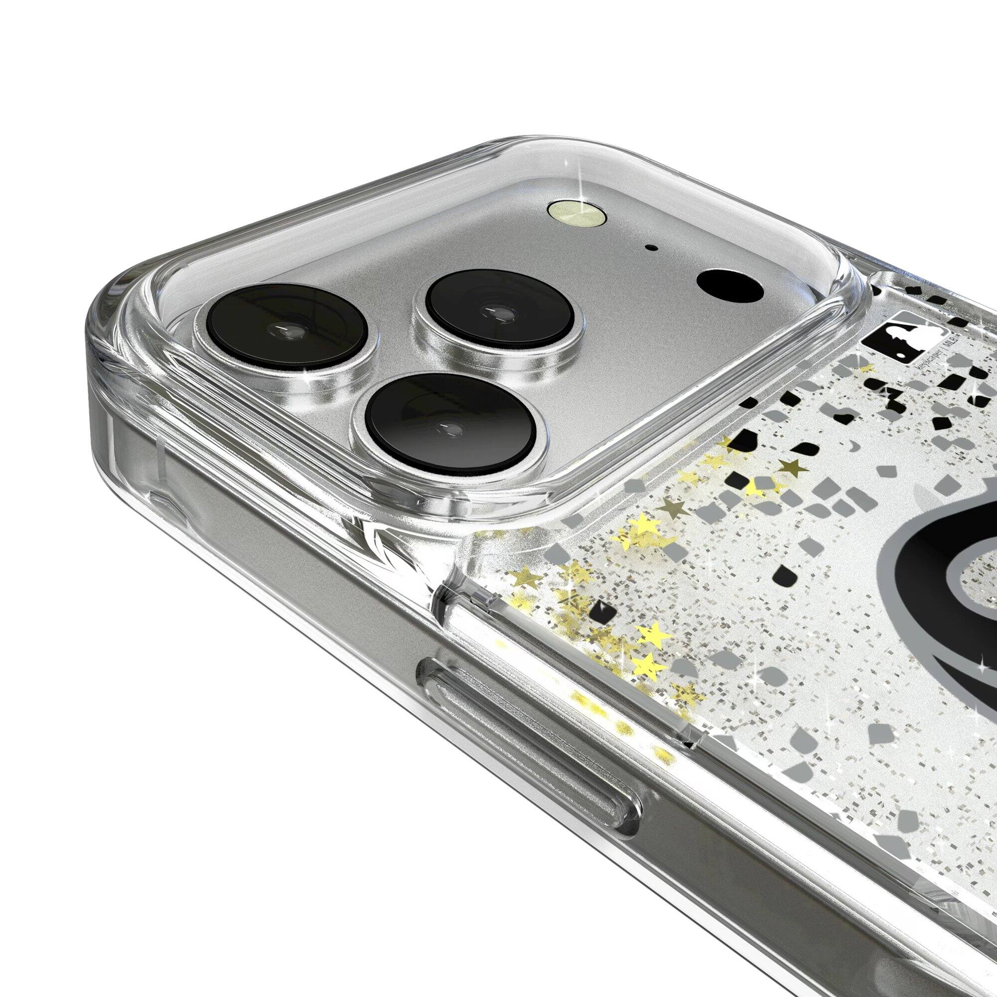 Alt View 2. Keyscaper - Chicago White Sox Glitter Confetti iPhone Case - 12 Pro Max - Multicolor.