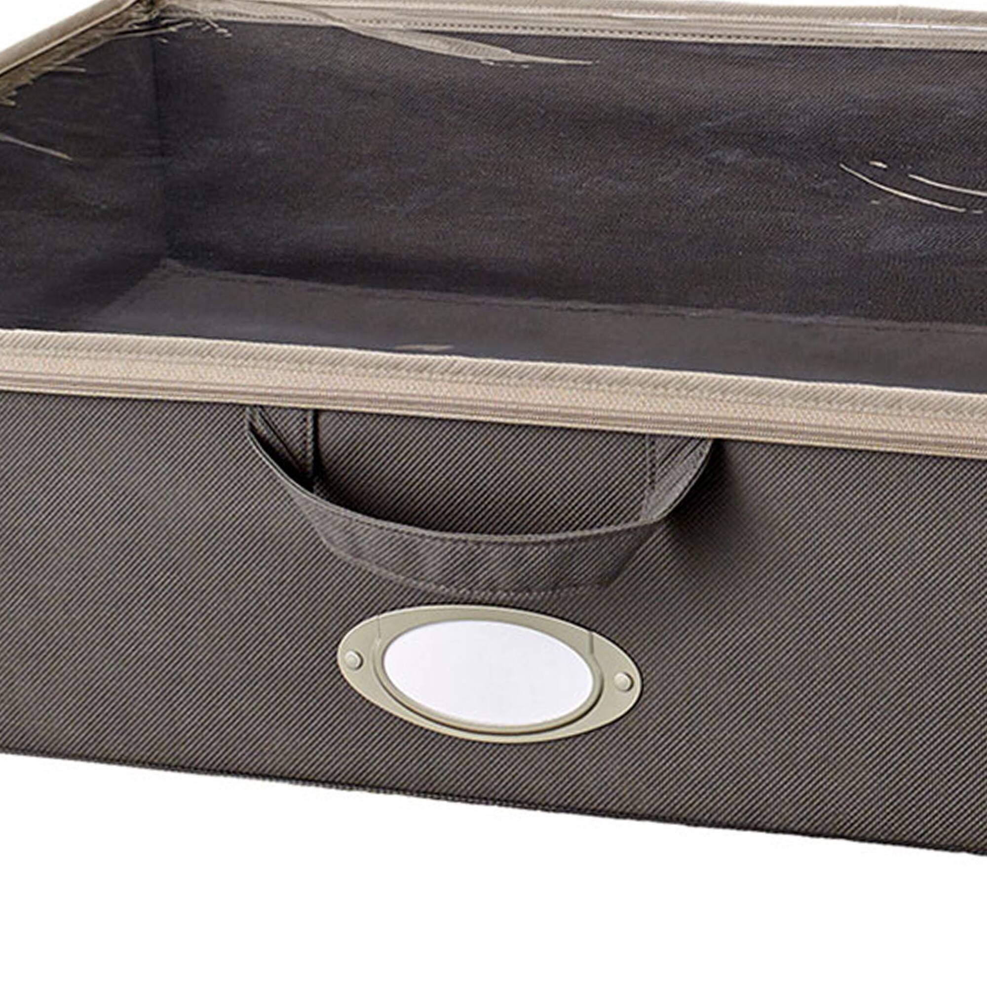 Alt View 3. ClosetMaid - ClosetMaid Fabric Organizer Multiple Item Storage Zip Bag, Charcoal (2 Pack) - Grey.