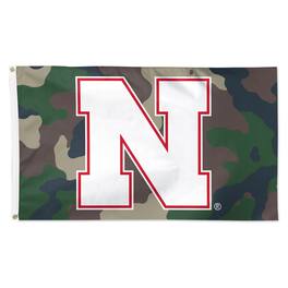WinCraft - Nebraska Huskers 3' x 5' Single-Sided Deluxe Camo Flag - Camouflage