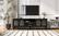 Alt View 3. Bestier - Bestier 69" Retro TV Stand for TVs up to 75", Entertainment Center Console with Arched Glass Doors,2 Storage Drawers - Black.