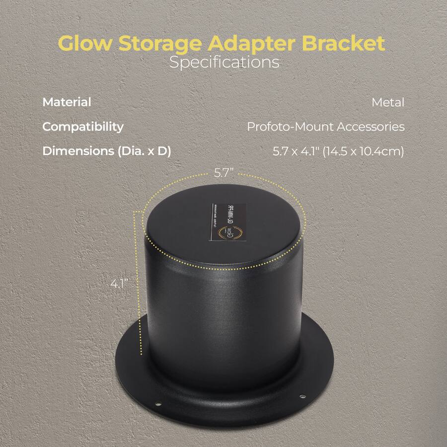 Mount Storage Device Glow Wall Mount Storage Adapter Bracket for Profoto - Best Buy