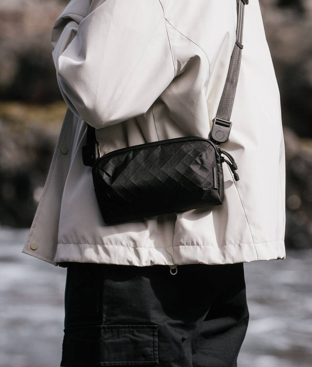 Alt View 6. ALPAKA - Flight Pouch Pro Travel Clutch Phone Bag, RFID Passport Holder Crossbody Pouch, Wristlet, YKK AquaGuard - Black Ultradyne 100D.
