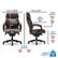 Alt View 11. La-Z-Boy - Premium Hyland Executive Office Chair - Coffee Brown.