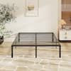 Front. Winado - 12 Inch Twin Full Queen King Metal Bed Frame Metal Platform Heavy Duty Metal Platform, No Box Spring Needed - Black.