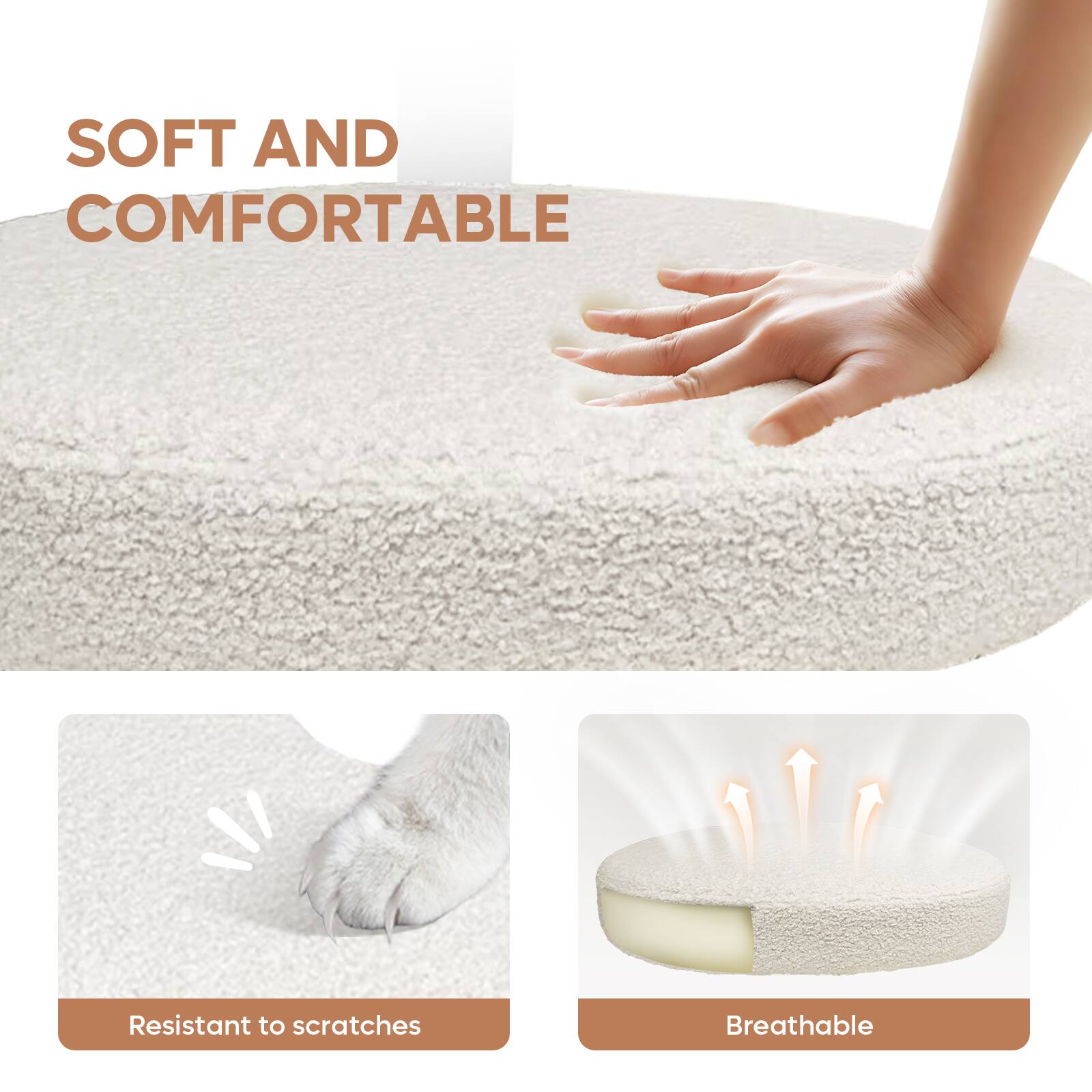 SOFT AND COMFORTABLE Resistant to scratches Breathable