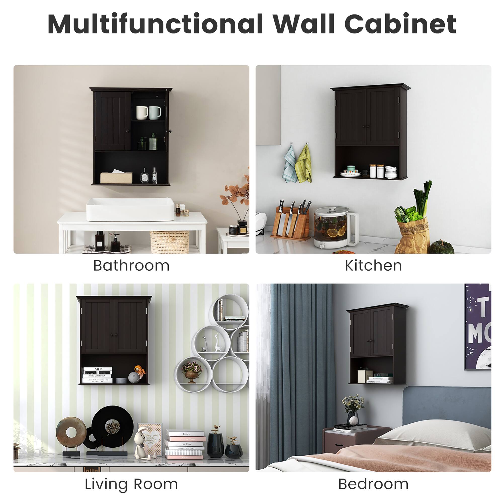 Multifunctional Wall Cabinet

Bathroom

Kitchen

Living Room

Bedroom