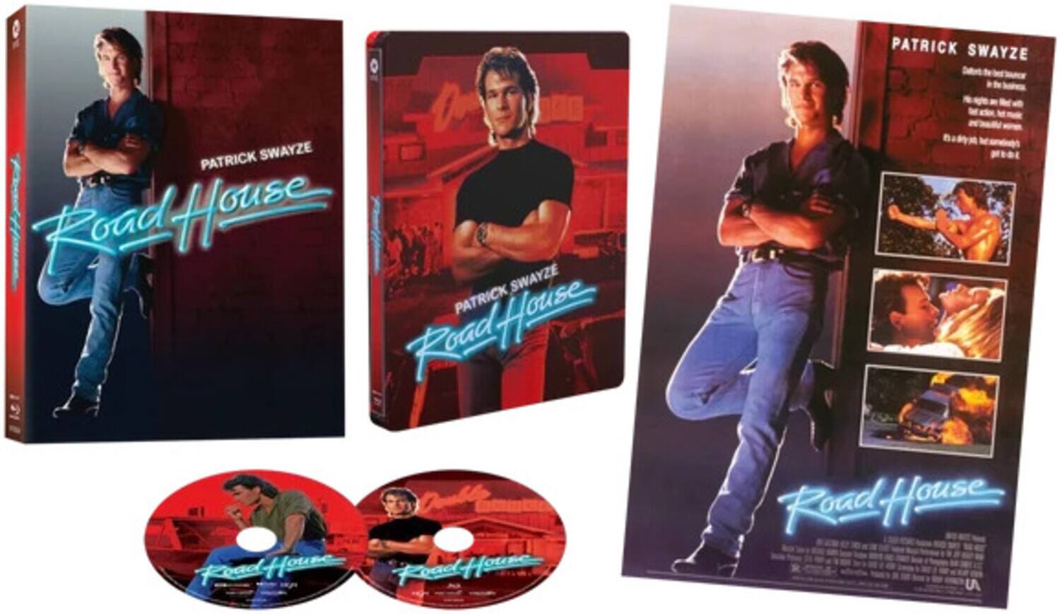 Front. Road House (Steelbook)   - 4K Blu-Ray.