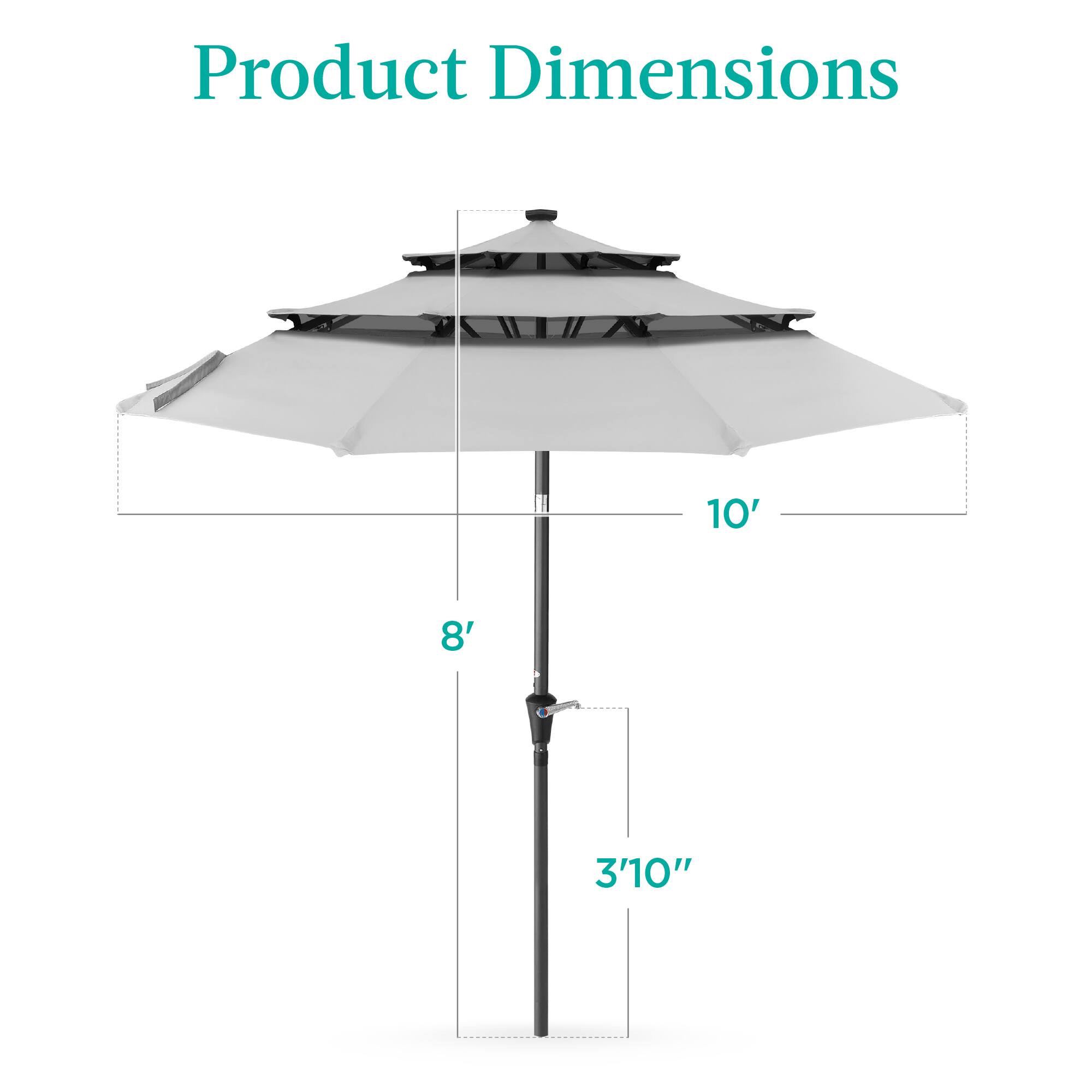 Product Dimensions

10'  
8'  
3'10"
