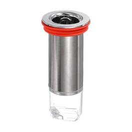Unique Bargains - 4.1" Odor Proof Floor Drain, Floor Drain Shower Plug Drain Backflow Preventer for Pipes Tubes Bathroom/Kitchen - Red Silver/Transparent