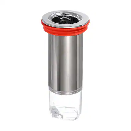 Front. Unique Bargains - 4.1" Odor Proof Floor Drain, Floor Drain Shower Plug Drain Backflow Preventer for Pipes Tubes Bathroom/Kitchen - Red Silver/Transparent.
