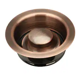 Akicon - Brass Kitchen Sink Garbage Disposal Flange Stopper One Size Rim for 3-1/2 in. Drain Hole - Antique Copper