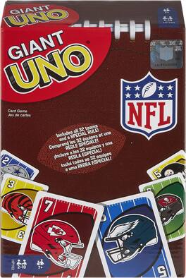 Mattel - Games - Giant UNO NFL Card Game - GAMES (MISC) - Multicolor