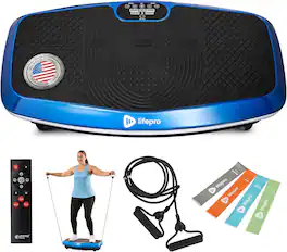 LifePro - Hovert 3D Vibration Plate Machine for Full Body Workout Recovery Balance and Circulation - Blue