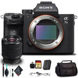 Sony - Alpha a7 III Mirrorless Camera with 28-70mm Lens ILCE7M3K/B with Soft Bag, 64GB Memory Card, Card Reader, Plus Esse