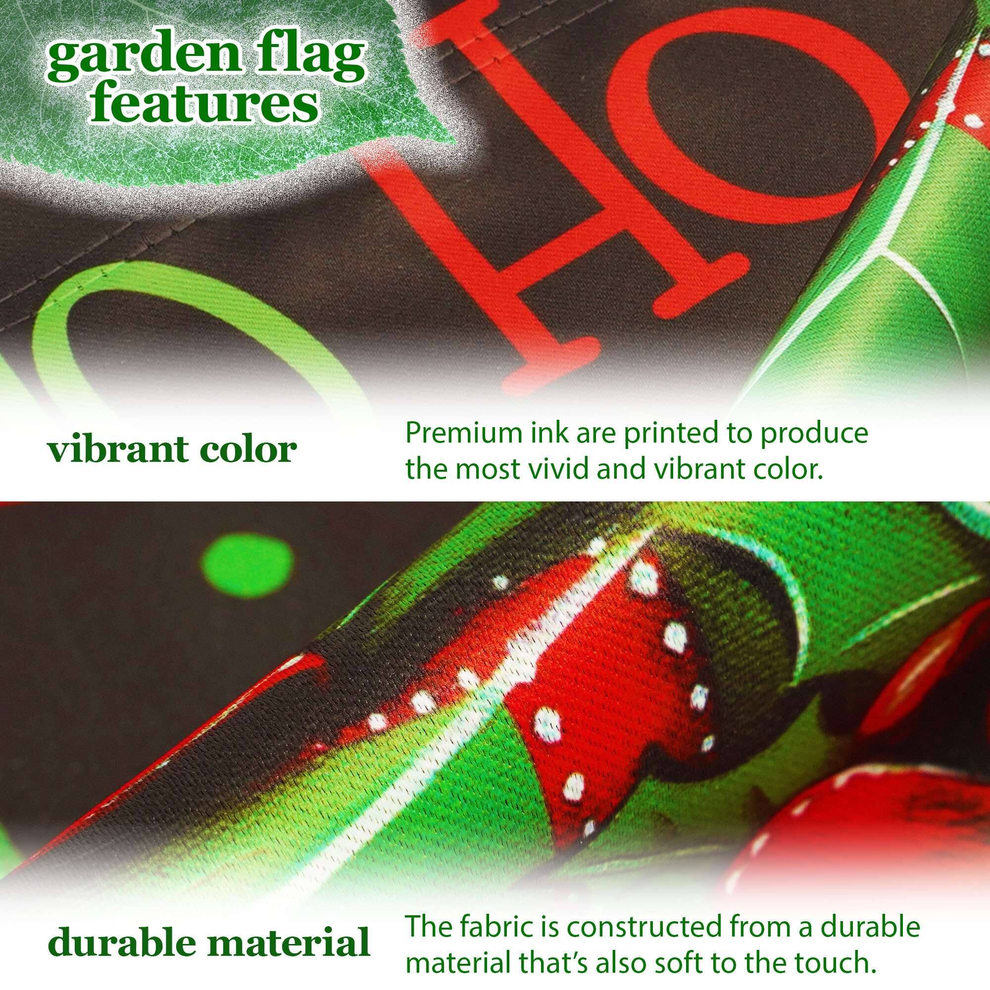 garden flag features

vibrant color
Premium ink are printed to produce the most vivid and vibrant color.

durable material
The fabric is constructed from a durable material that's also soft to the touch.
