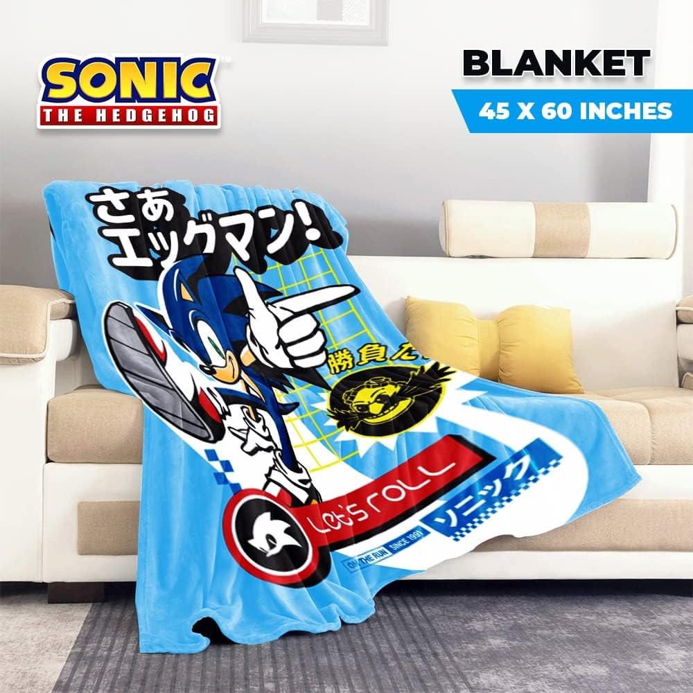 SONIC THE HEDGEHOG BLANKET 45 X 60 INCHES  
Let's TOLL Let's  
SINCE 1990  
ON THE RUN
