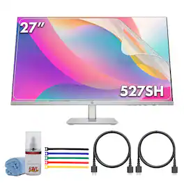 HP - Series 5 27 inch FHD Height Adjust Monitor - 527sh Bundle