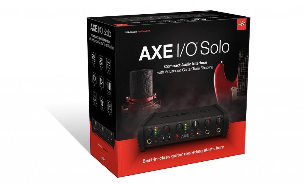 AXE! EVOSolo VO Solo d Compact Ab Audio Adbrenced Gutar Intertace Tone Shaping 2 24 E Musicians First. IK Multimedia AXE 1/O Solo Audio Interface Compact Tone Shaping Advanced Guitar with M A  1/0 AXE I 1 2 AXE I/O S0LO starts here guitar recording Best-in-class