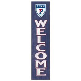 Jardine - Pennsylvania Quakers 12'' x 48'' Welcome Outdoor Leaner - Blue