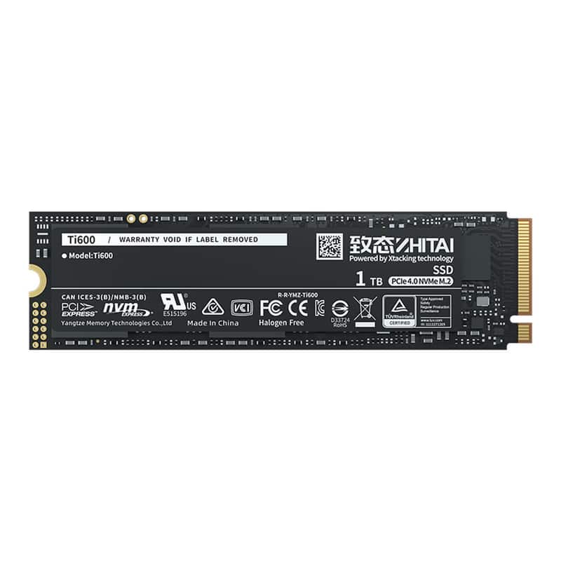 ZhiTai - Ti600 1TB NVMe M.2 SSD PCIe 4.0 – Single-Sided 2280 High-Speed SSD for Desktops, Laptops, Gaming