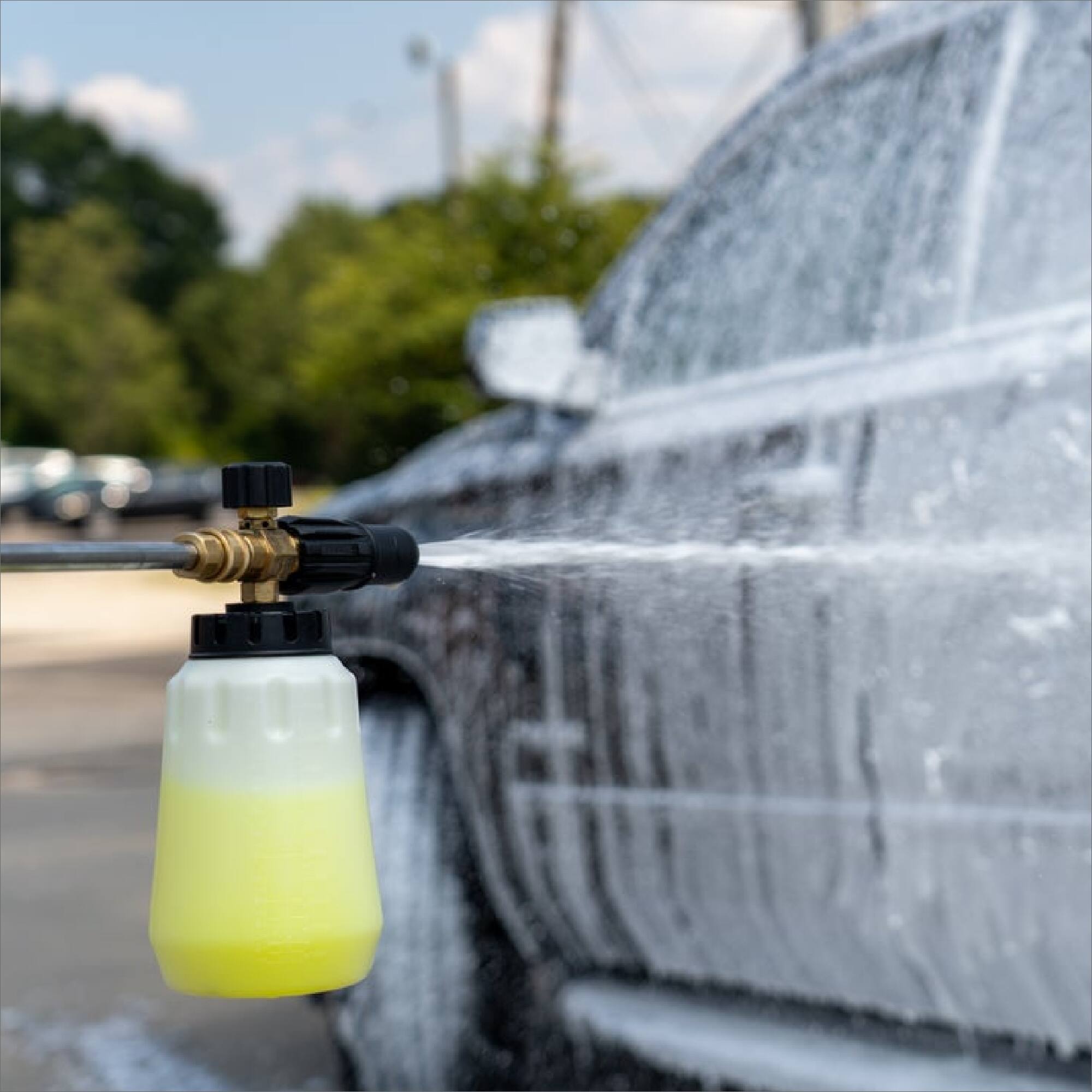 Alt View 18. Greenworks - Pressure Washer Foam Cannon Attachment - Grey.