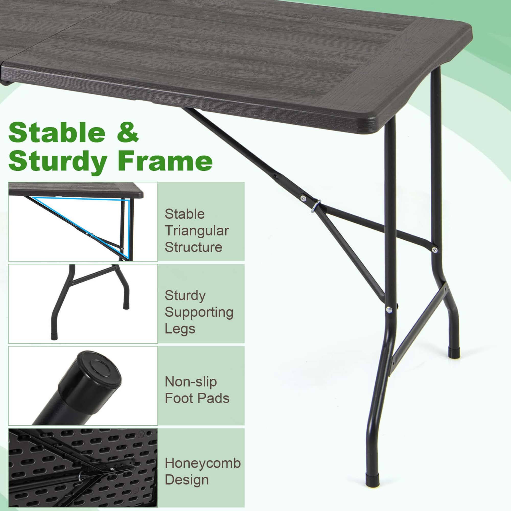 Stable & Sturdy Frame

Stable Triangular Structure

Sturdy Supporting Legs

Non-slip Foot Pads

Honeycomb Design