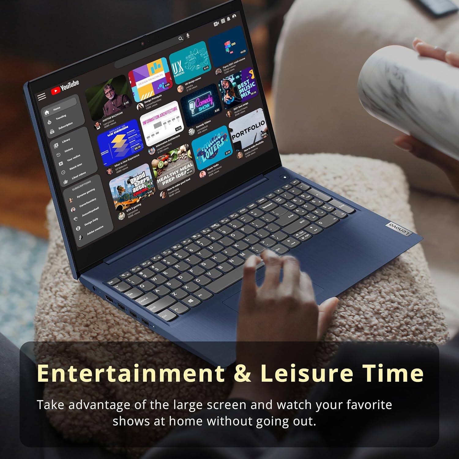 Sure, here is the corrected and grouped text:

---

**UX PAmie Youlube MUSIC - MIX Snt Comedy SHOW - - - ARCHTECTURE utas INFGRMATION -hnt - d PORTFOLIO L LUSTT MNE - OVERS DN MEAL - grand HEALTHY IDE PREP - BUG. en J - - 5 . - , O e M P - - a a M 14 a I P = & G - D  E Y W D  O S x A N E  / i - - - - - 2 1 e A0UOT**

**Entertainment & Leisure Time**

Take advantage of the large screen and watch your favorite shows at home without going out.

---