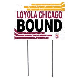 Jardine - Loyola Chicago Ramblers 18" x 24" Team Yard Sign - White