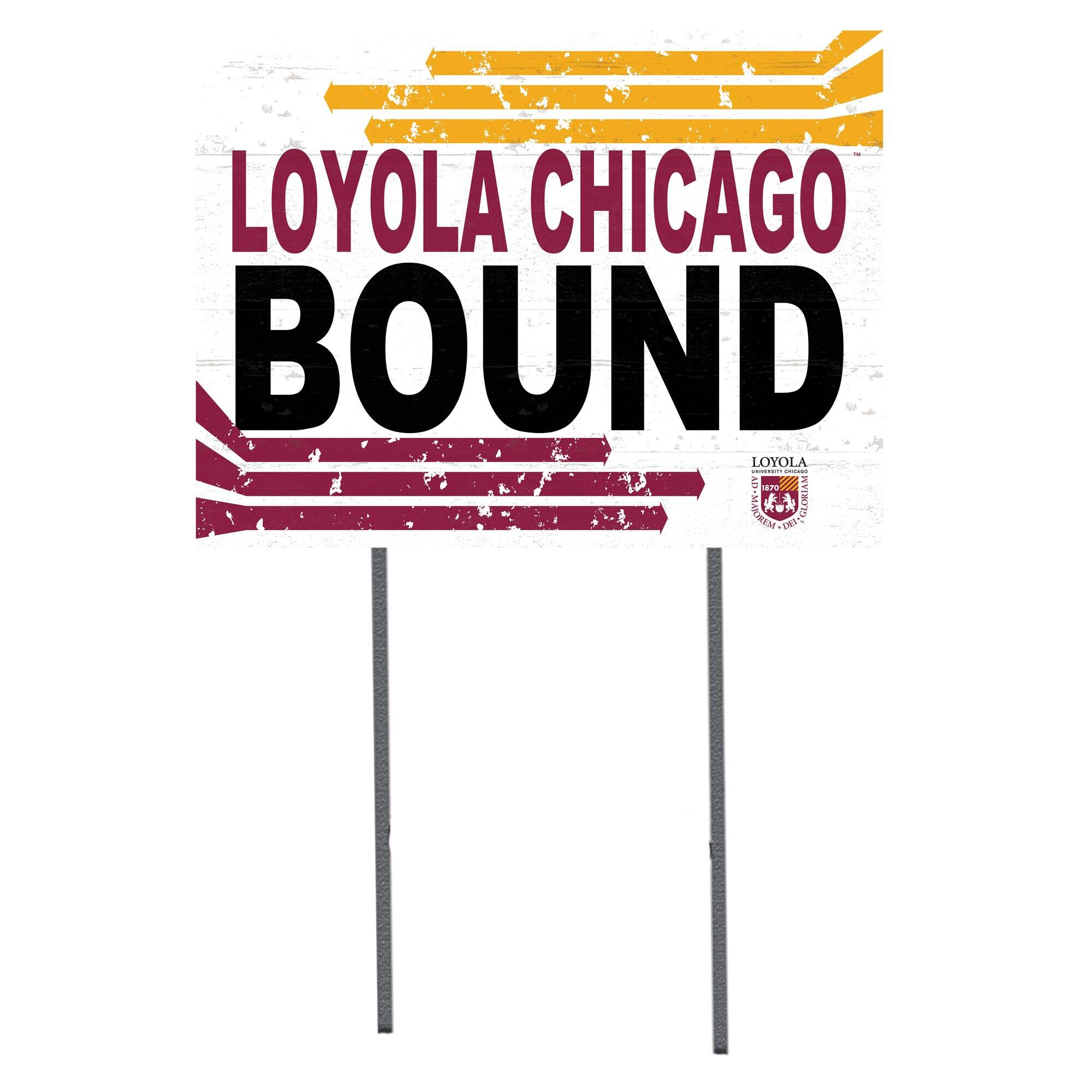 Loyola Chicago Ramblers 18" x 24" Team Yard Sign