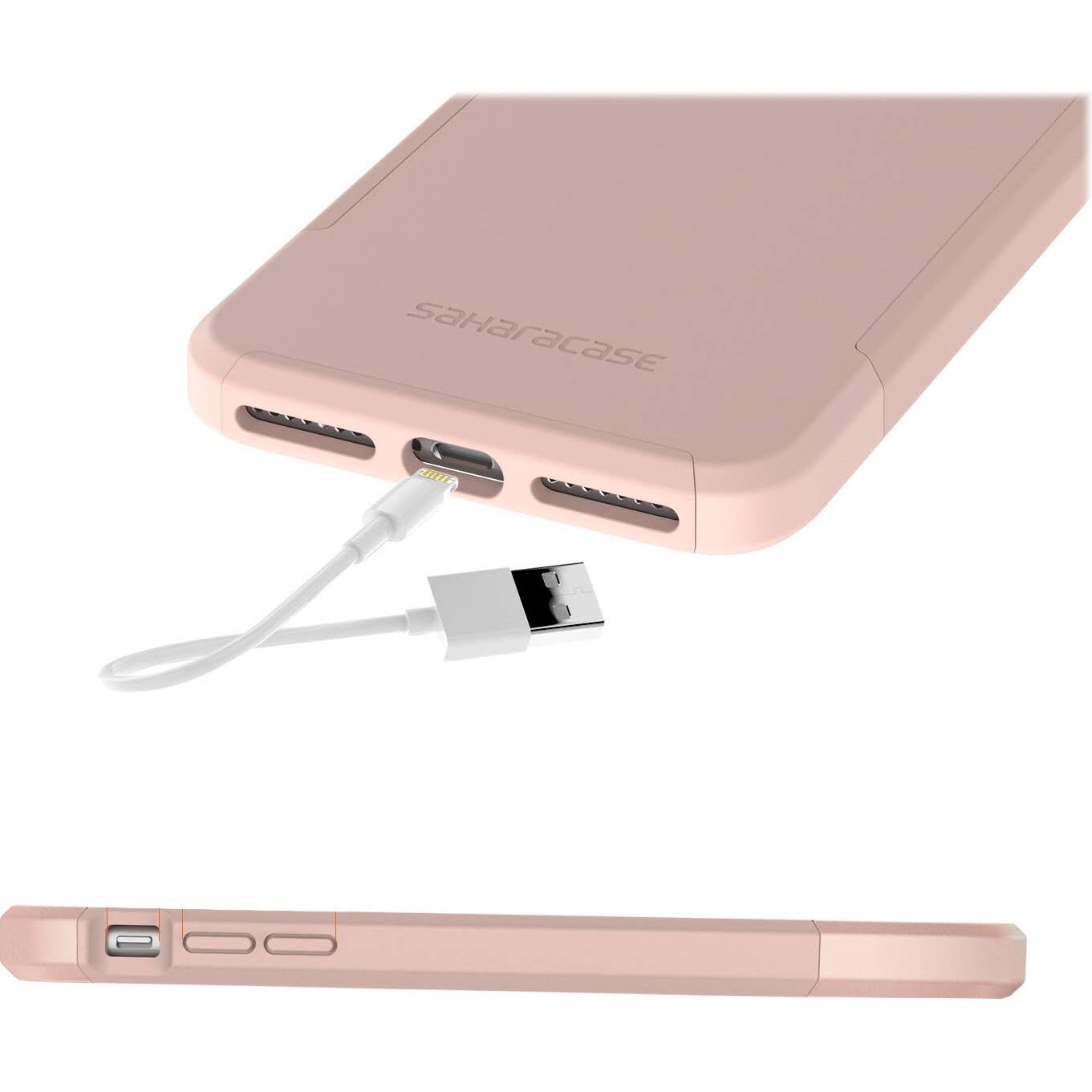 Alt View Zoom 14. SaharaCase - Inspire Series Case for Apple iPhone 7, 8, SE (3rd Generation 2022) - Rose Gold.
