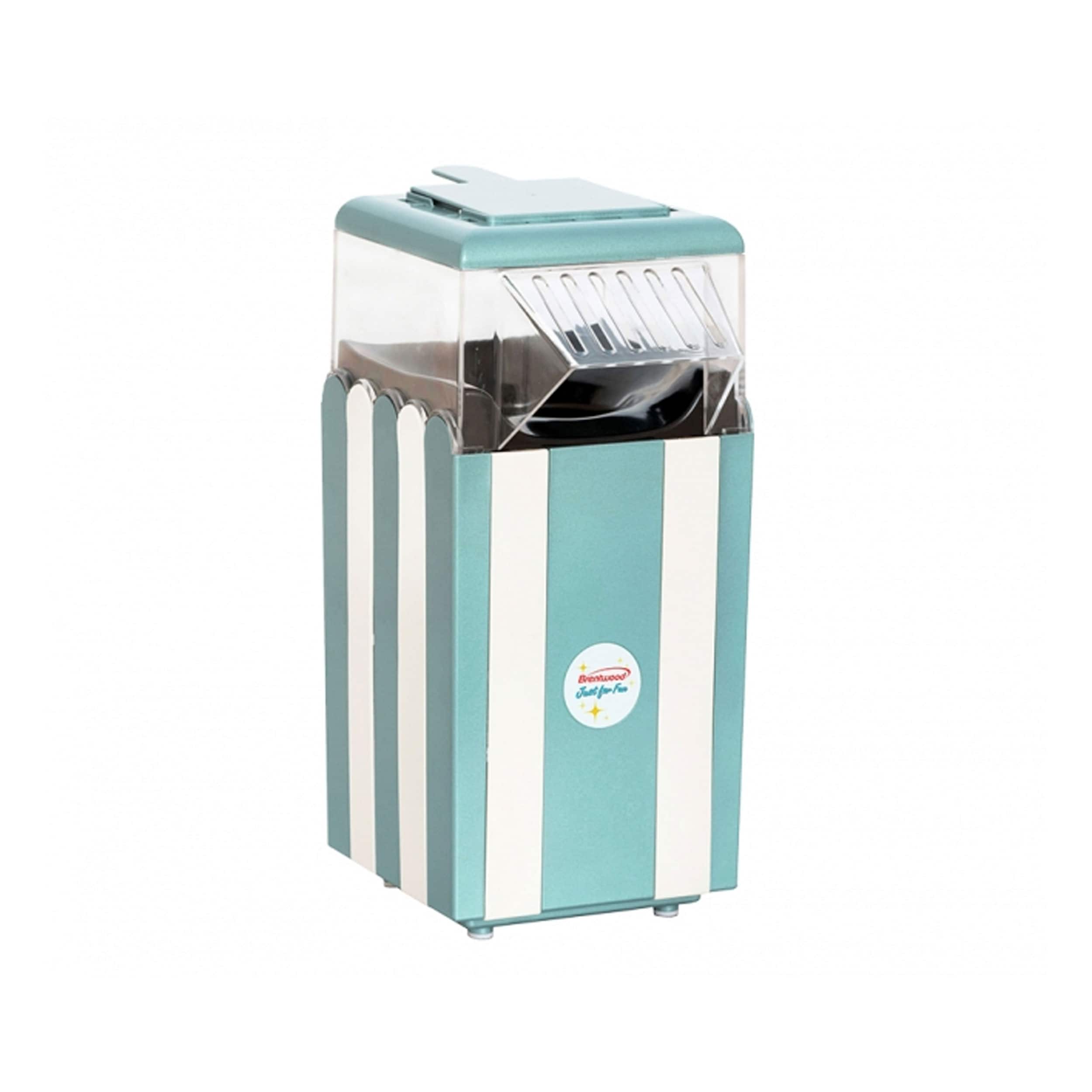 Brentwood - Classic Striped 8 Cup Hot Air Popcorn Maker - Blue