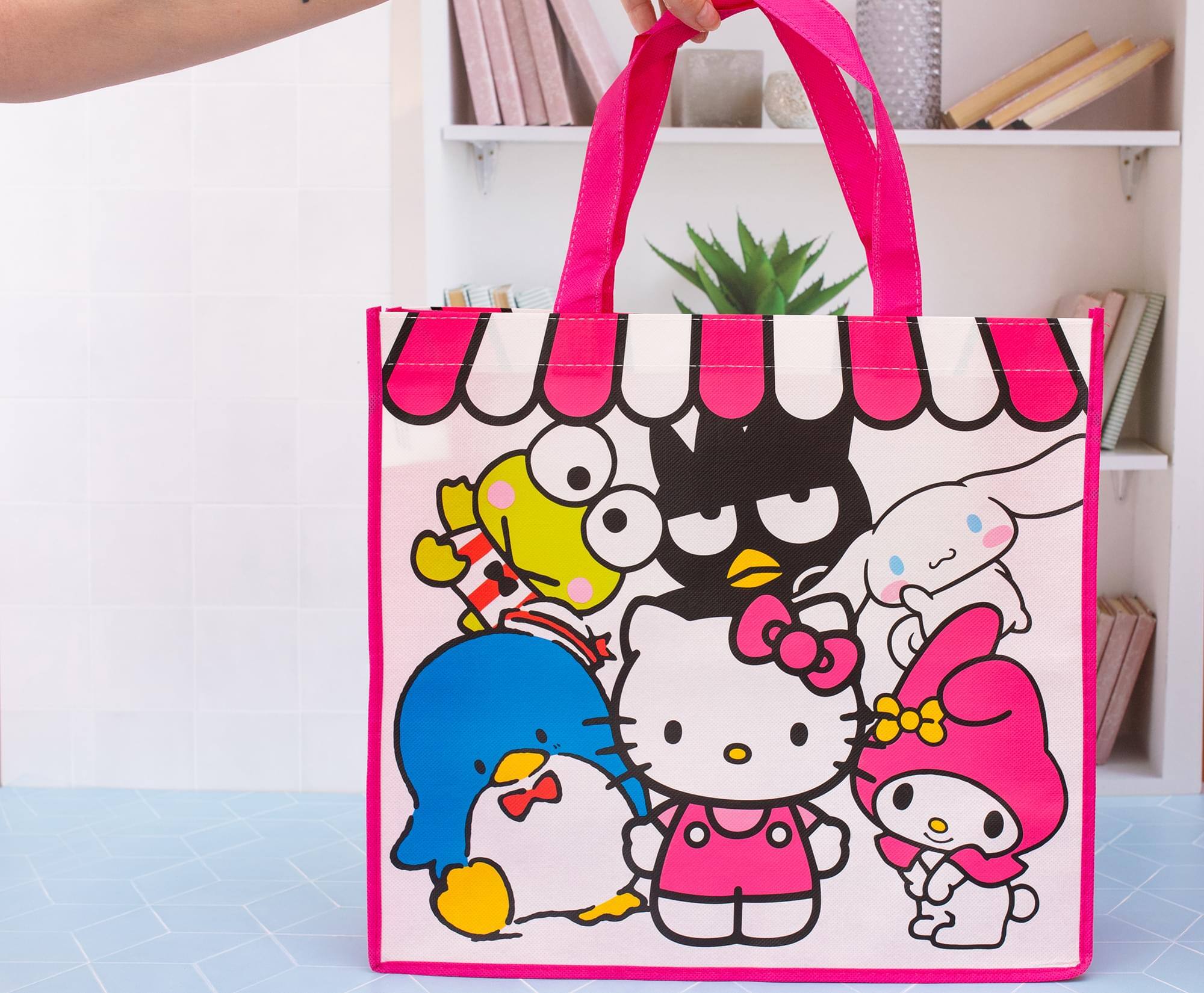 Alt View 10. Hello Kitty - Sanrio Hello Kitty and Friends Eco Friendly Tote Bag | 15" x 5.5" x 13.5" - Multi-Color.