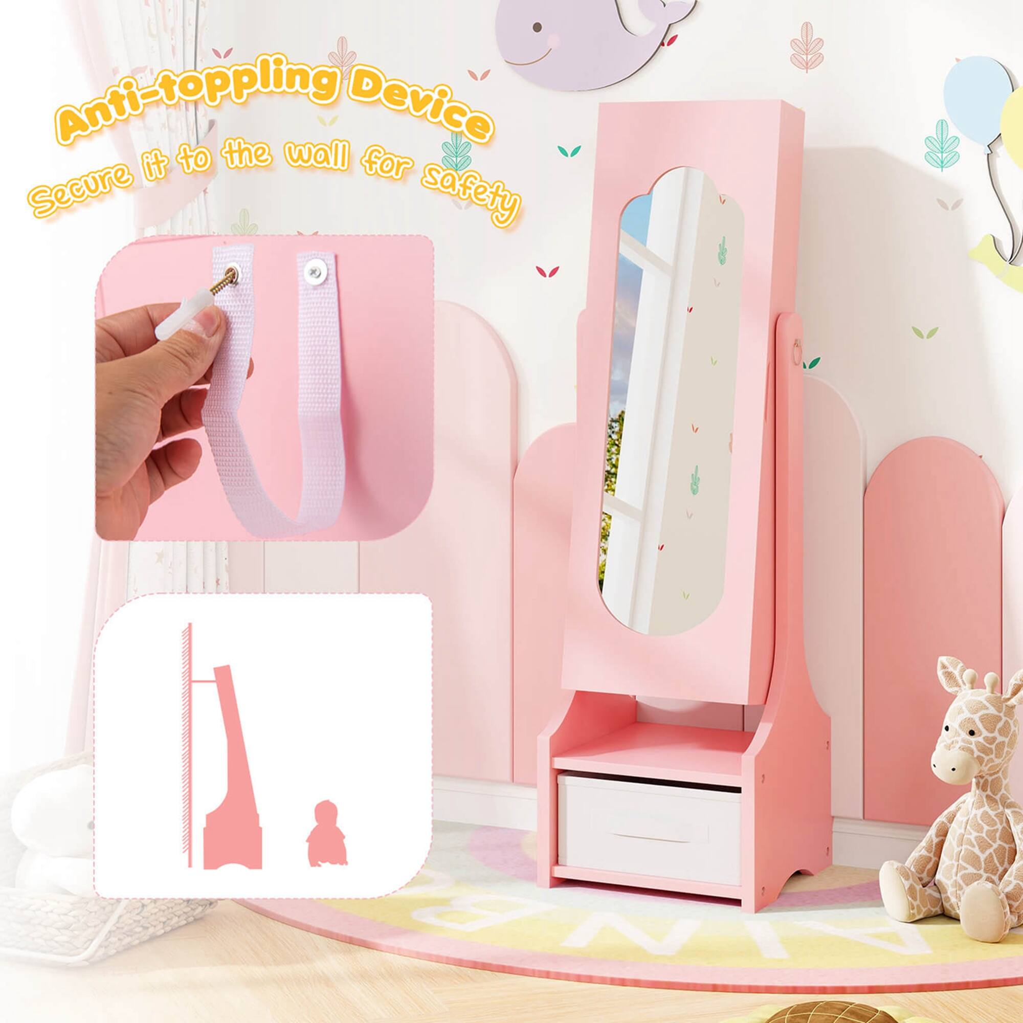 Anti-toppling Device, Secure it to the wall for safety.